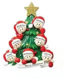 Porta-Retrato Árvore de Natal Enfeite de Natal Personalizado em Formato de Porta-Retrato 7.8cm*7.7cm