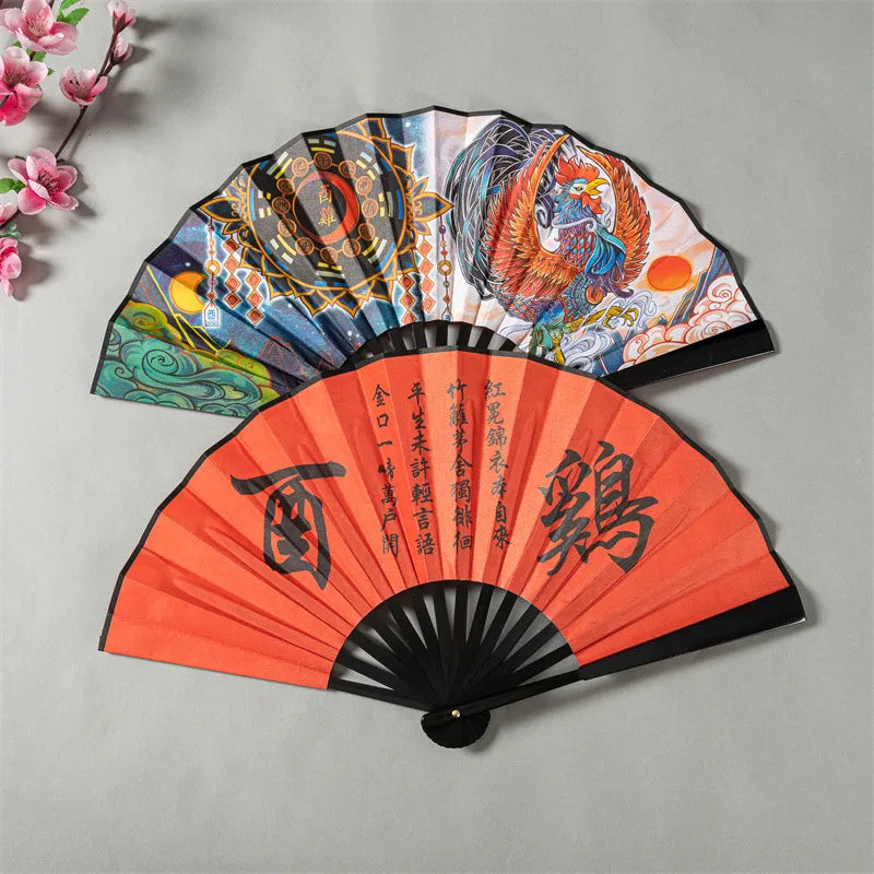 Leque de mão chinês leque dobrável chinês decoração da cultura chinesa decoração retrô