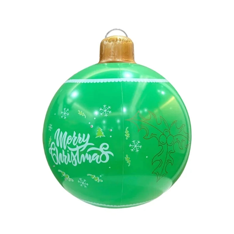 Bola Natal Inflável para Shopping Center e Bolas Natalinas Coloridas Cenários Fotográficos