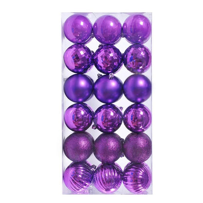 Bola de Natal 17.5cm*8.5cm*6cm Pacote 36 Enfeites Natal Decorações Bola Inquebráveis