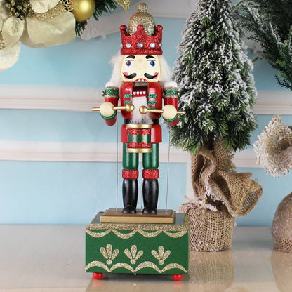 Quebra-Nozes Enfeite de Natal de 30,5 cm, Quebra-Nozes, Caixa de Música de Madeira