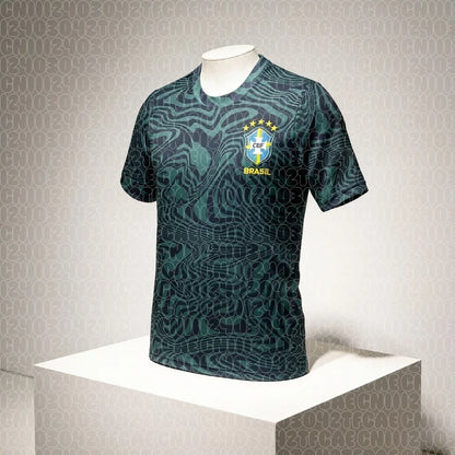 Camisa Brasil Verde Copa do Mundo Camiseta Leopardo Seleção Brasil Unissex Oficial
