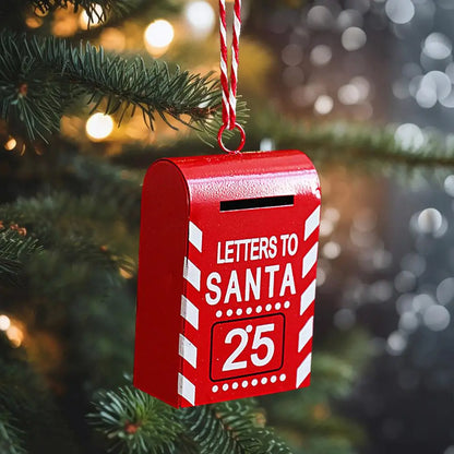 Caixas de cartão de Papai Noel | Caixas de envelope rústicas Porta-cartões de metal