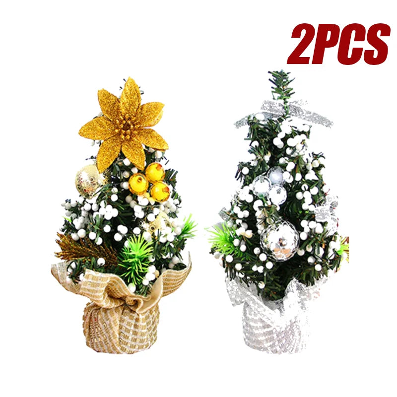 Mini Árvores de Natal 3 Peças Árvore de Natal de Mesa 20cm Decoração de Árvore de Natal