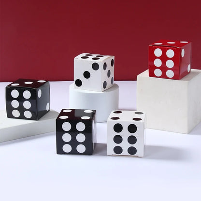 Caixas de presente com 12 peças de dados de 8 x 8 x 8 polegadas, decorações para festas