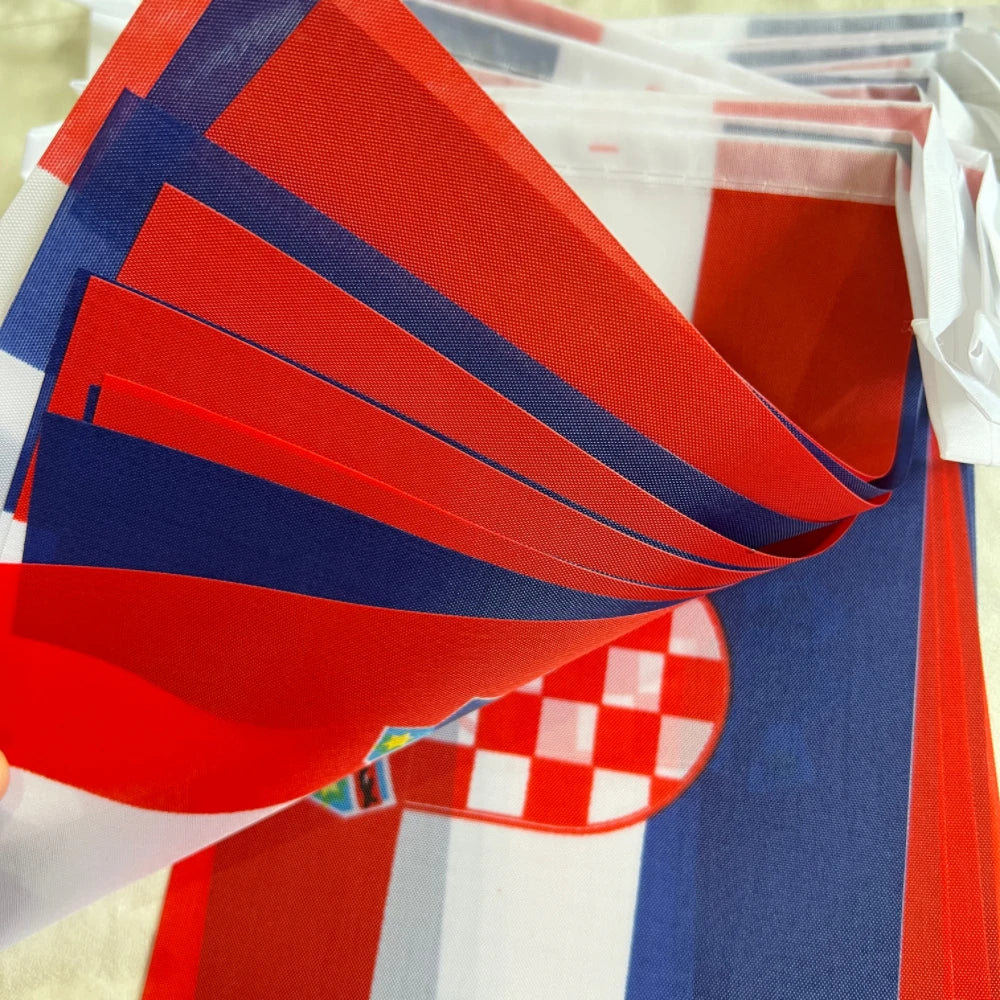 Bandeirinhas croata de bandeirinha croata | Bandeira de 20 x 14 cm | Poliéster eventos