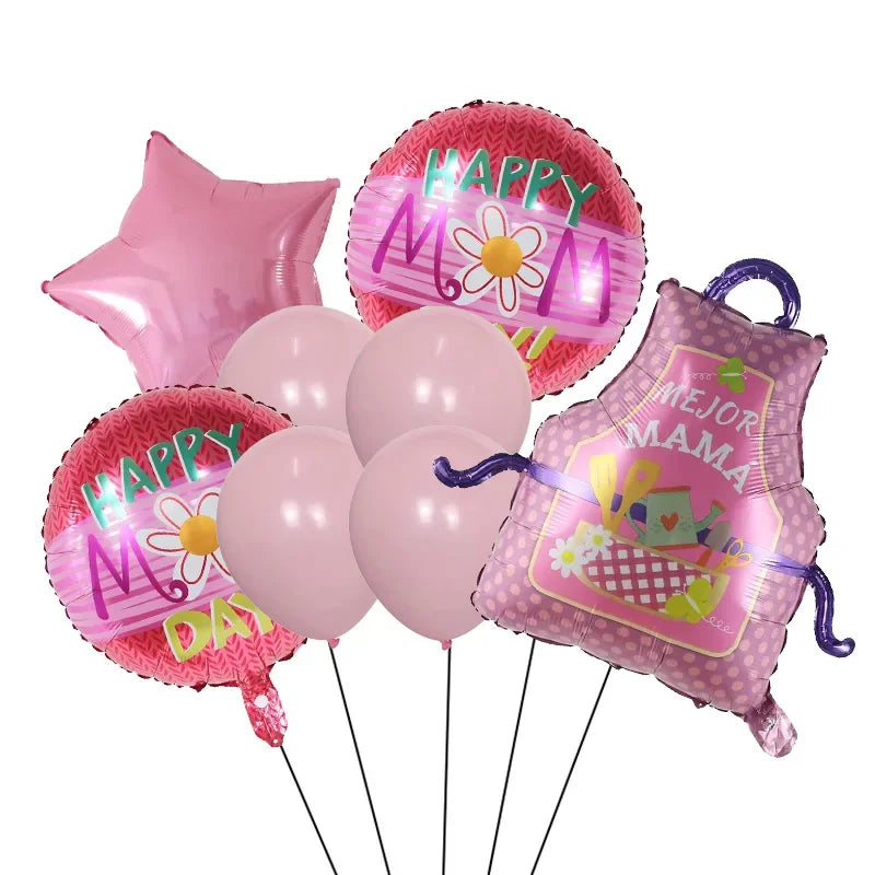 Balões para o Dia das Mães, decoração para festa do Dia das Mães. Balões metalizados