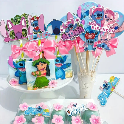Pacote com 22 decoração de bolo de anime, decoração de aniversário conjunto toppers