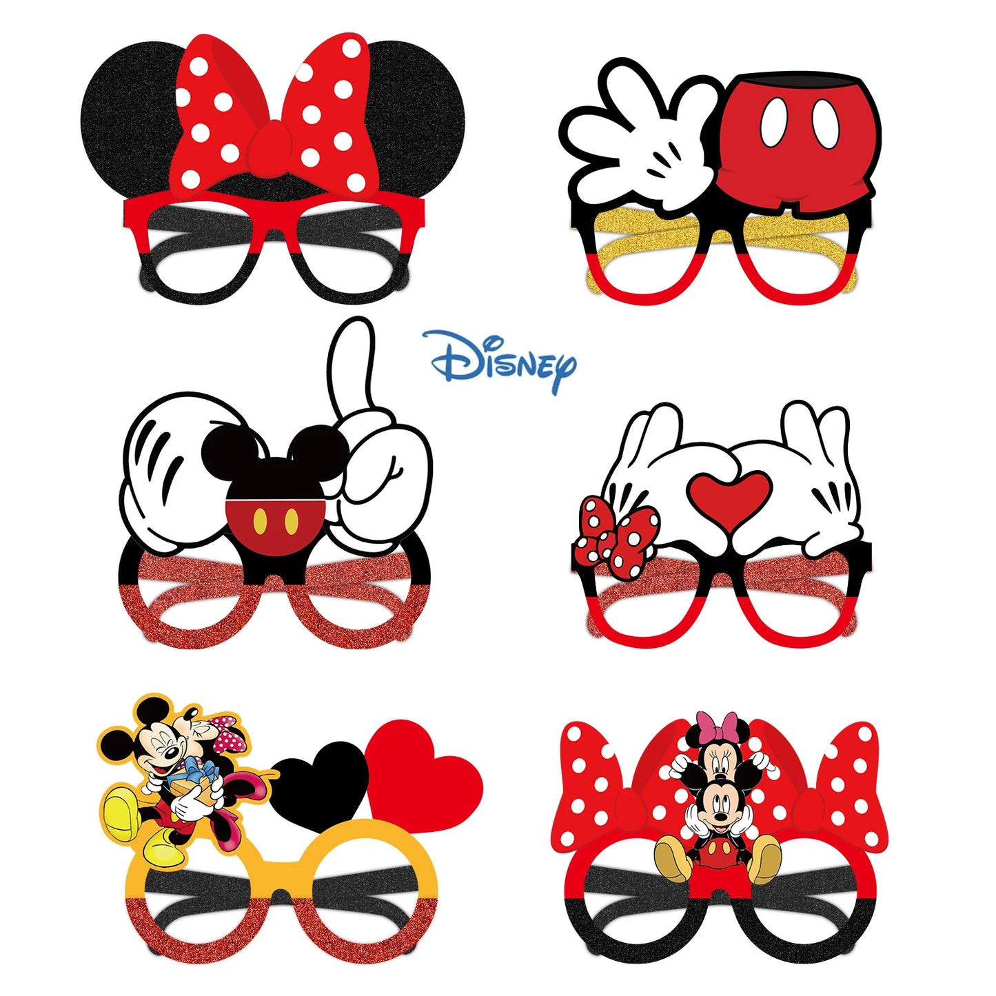 Kit Festa Mickey e Minnie 24 peças Pequeno Lembranças para Festa Mickey e Minnie