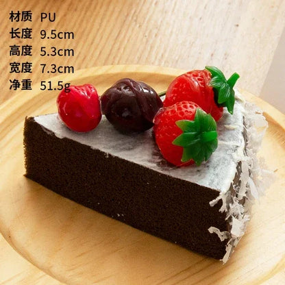 Bolo Fake 1 Peça realista modelo de cheesecake falso decoração de cozinha adereços