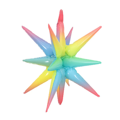 Kit 5 Balão Estrela 14 Pontas Grande 22 Polegadas 67cm. Balão Estrela