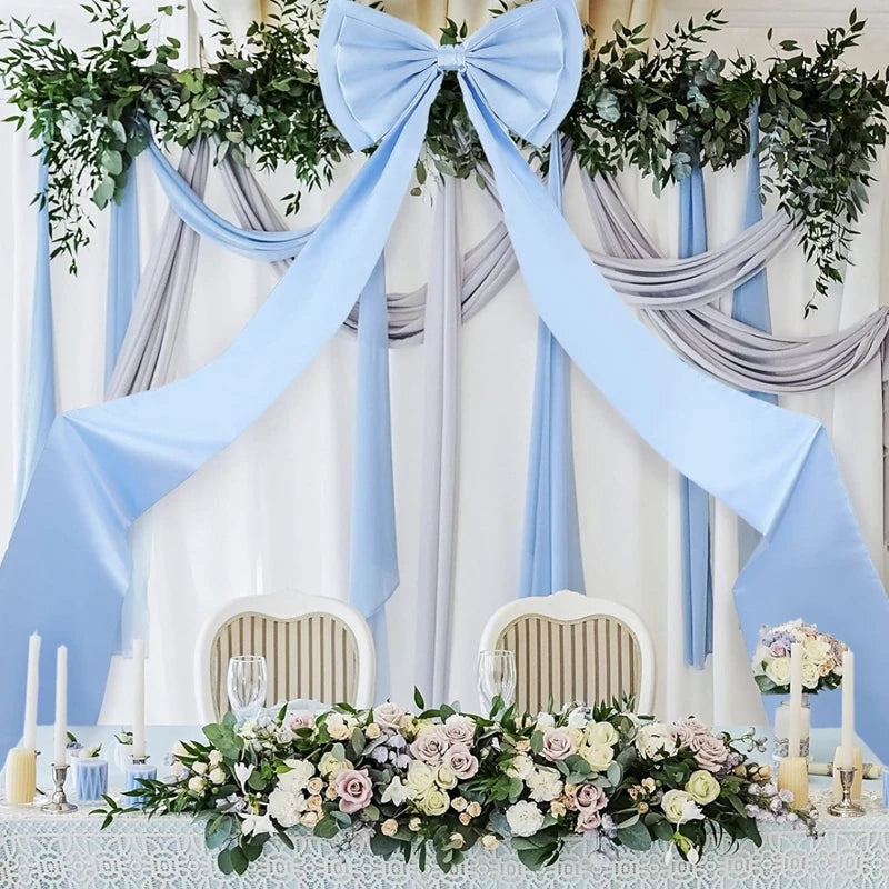Decoração de laço gigante de casamento, laços grandes, decoração de parede de quarto