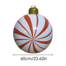 Carregar imagem no visualizador da galeria, Bola inflável gigante de Natal - 60cm  decoração de casa jardim ao ar livre
