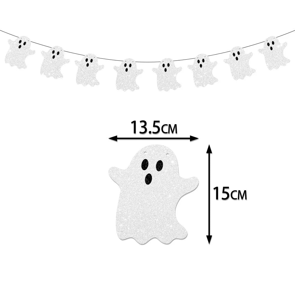 Montar Kit Decoração Festa Halloween: Painel Mesa + 4 Balões Metalizados +5 Bexigas