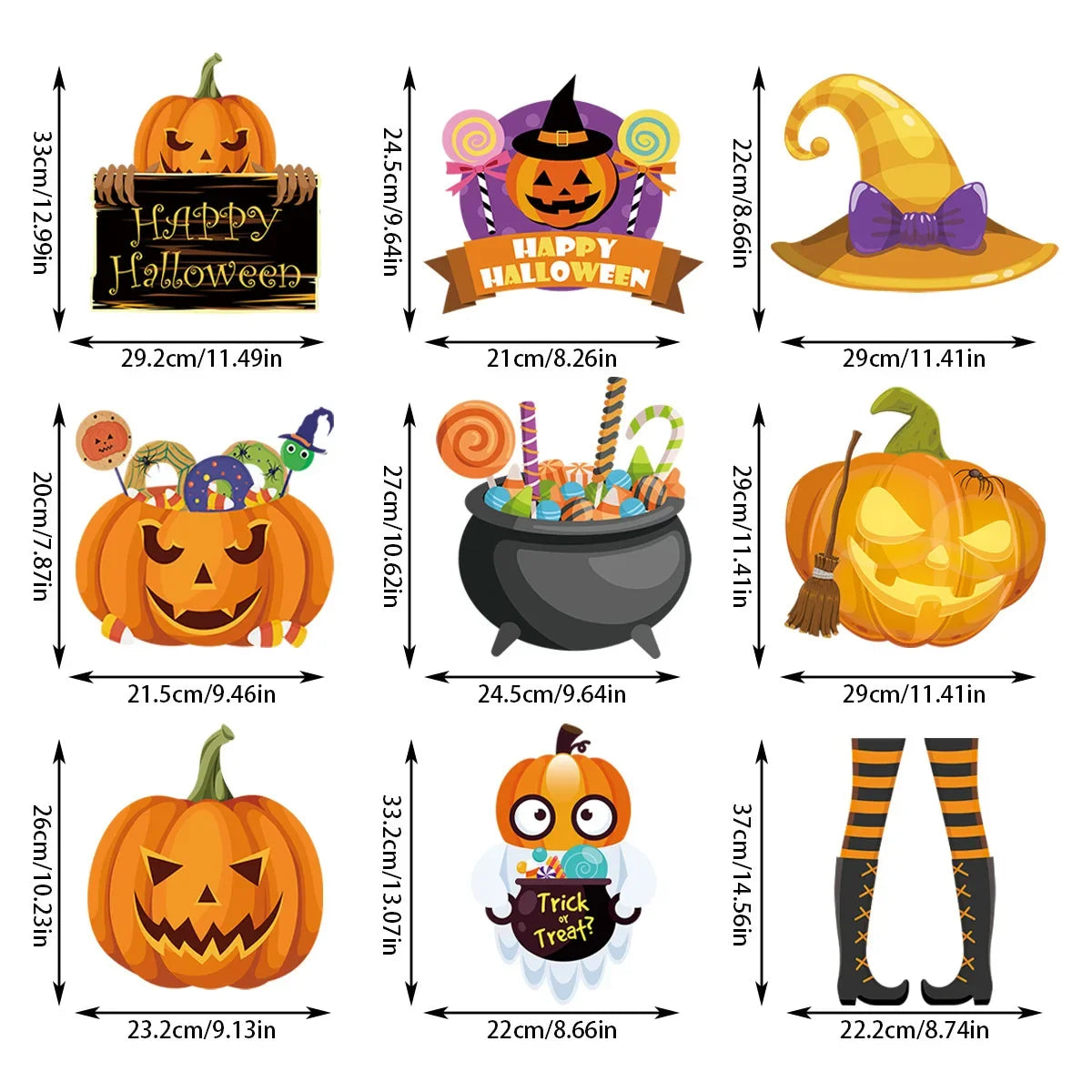 Decoração de Halloween - Conjunto de 1 peças de decoração Halloween castelo fantasma