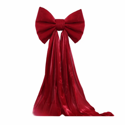 Laços grandes de banco de casamento caudas longas 50 x 38 cm, decorações corredor