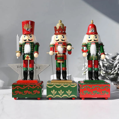 Quebra-Nozes Enfeite de Natal de 30,5 cm, Quebra-Nozes, Caixa de Música de Madeira