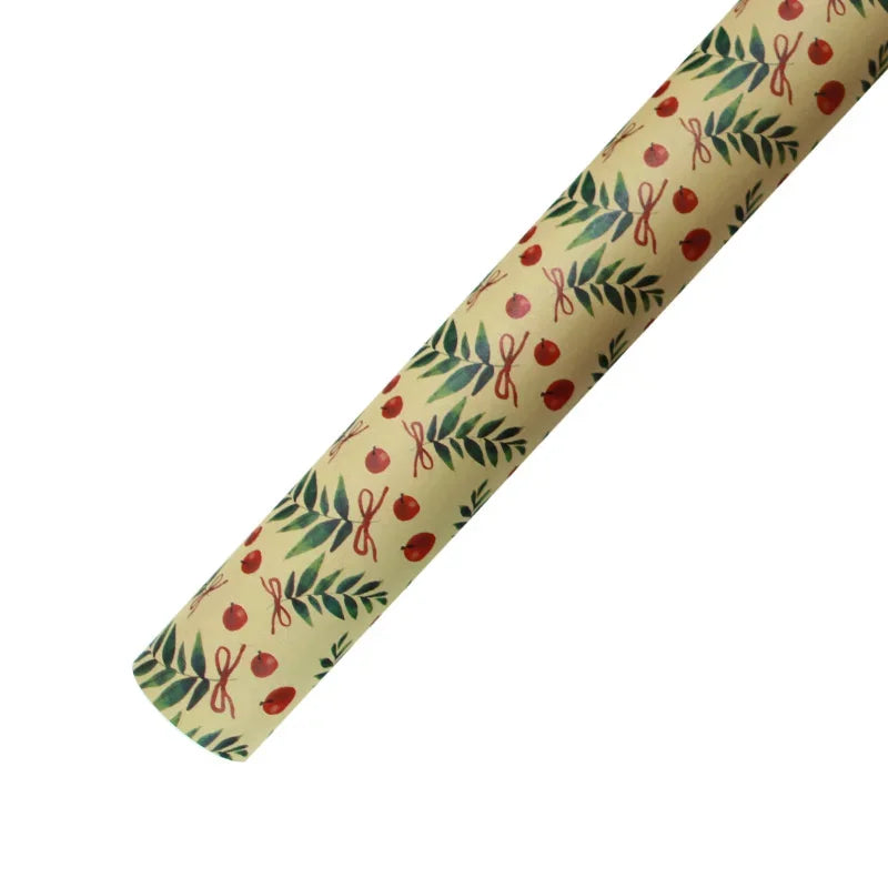 Papel kraft Embrulho Impressão Natal Folhas Papel de Embrulho de Caixa Presente e Natal