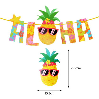 Conjunto de decorações de festa de luau tropical, lembrancinhas de festa de praia