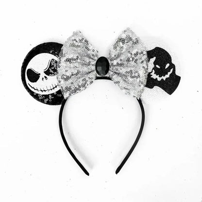 Tiaras Acessórios Disney Conjunto de 1 tiaras com orelhas rato para o Halloween, lantejoulas