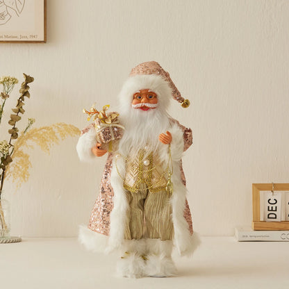 Boneco de Papai Noel - Decoração mesa Natal, estatuetas de Papai Noel, em pé, Papai Noel