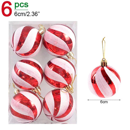 Bolas de Árvore de Natal em Ouro Verde Vermelho e Verde, Decoração Bola Brilho à Prova