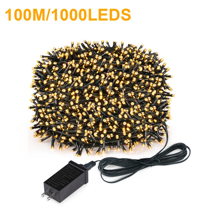 Luzes LED 100 lâmpadas decoração Pisca Piscas 600 leds Decoração Natal 600 Metro