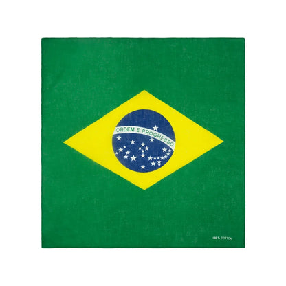 Bandana Do Brasil Bandeira Do Brasil Copa Do Mundo 21*21cm Verde Bandeira Do Brasil