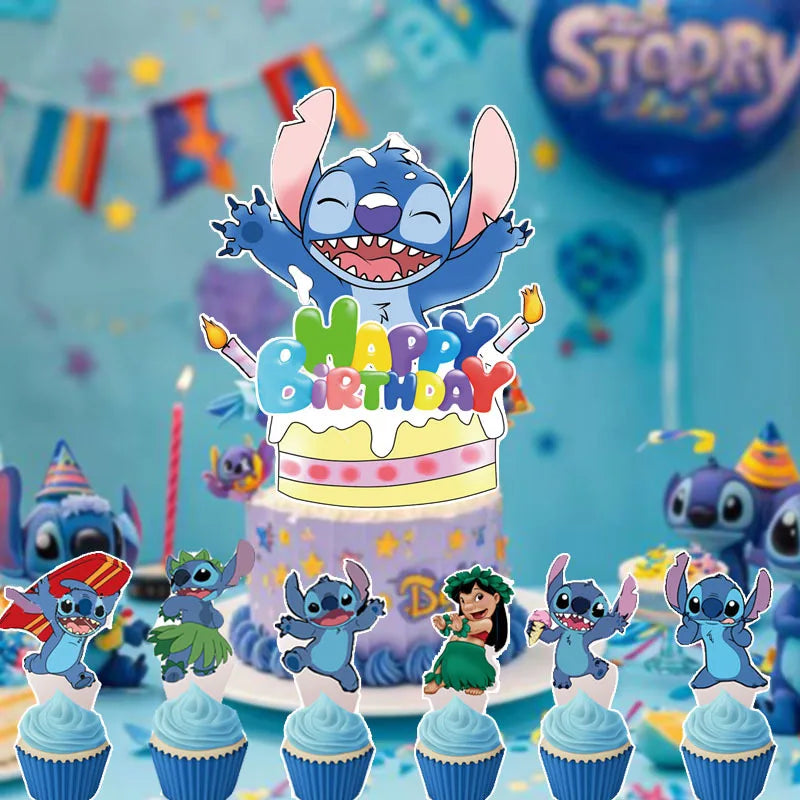 Lilo & Stitch Topo de Bolo Lilo & Stitch Kit Festa Só um bolinho