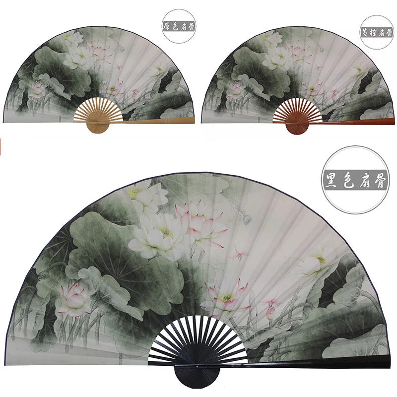 Grande Leque Pendurado, Decoração de Parede de Fundo, Leque Pendurado Artesanal