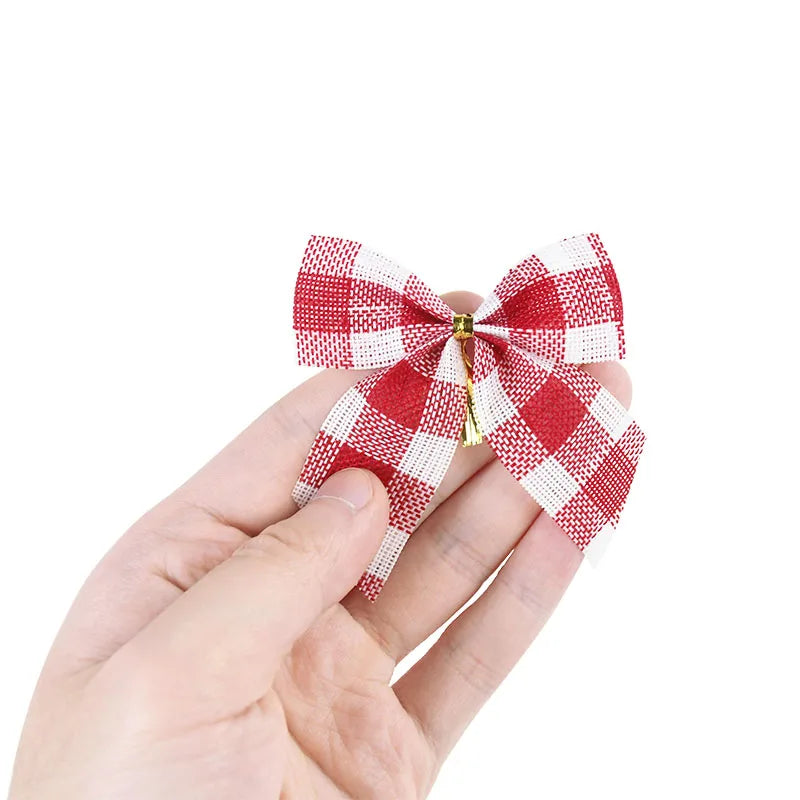 Kit 10/20 peças Laços Grande Vermelho com Telinha Decoração Árvore Guirlanda Natal