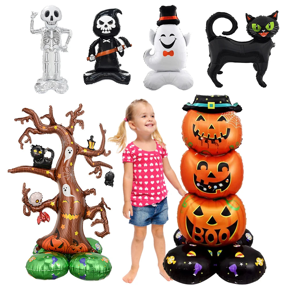 9 Balões de Halloween para Decoração de Festas, Suprimentos para Decoração Halloween