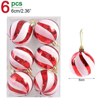 Bolas de Árvore de Natal em Ouro Verde Vermelho e Verde, Decoração Bola Brilho à Prova