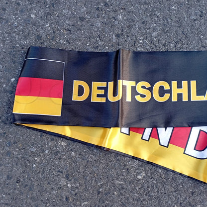 Copa do Mundo cachecol de futebol alemão da Alemanha 144 cm. comprimento por 17,78 cm