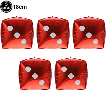 Cassio Poke 25 Peças de topo de cupcake com glitter, tema Vegas, palitos de dente e palitos