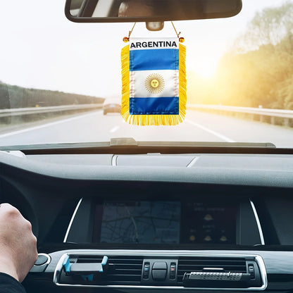 Flamula Bandeira da Argentina Copa do Mundo Mini bandeira da Argentina 6 polegadas