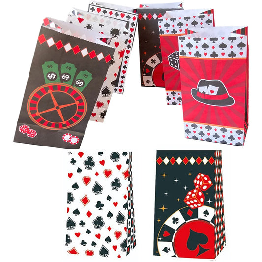 Sacolas Cassino Las Vegas lembrancinhas de cassino com alça festa aniversário cassino