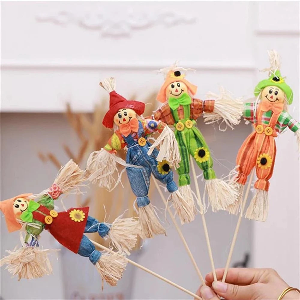 Boneco Palito Espantalho Para Enfeite De Jardim De Festa Junina