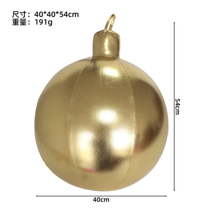 Bola de Natal Inflável Colorido Internos 40cm*Largura*54 cm*Peso: 191g Gigante 40cm PVC
