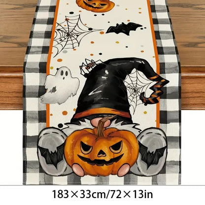 Montar Kit Decoração Festa Halloween: Painel Mesa + 4 Balões Metalizados +5 Bexigas