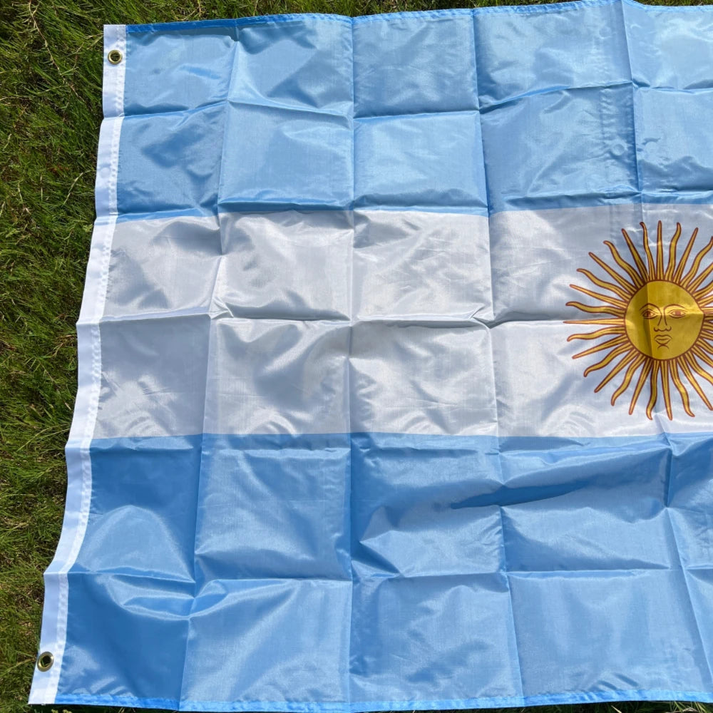 Bandeira Argentina Copa do Mundo 9 x 1,5 m, Bandeira Nacional Grande para Decoração