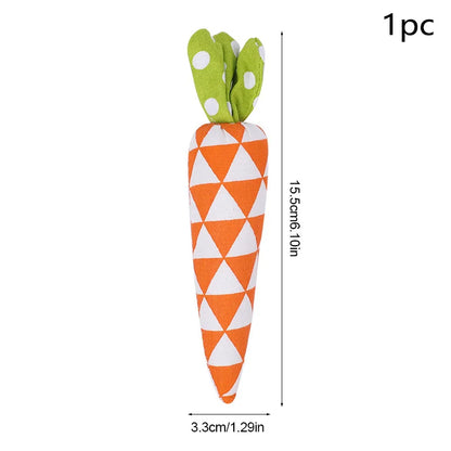 1/2 Peças de cenouras falsas, enfeite de cenoura artificial para decoração de Páscoa