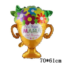 Carregar imagem no visualizador da galeria, Balão de Festa Microfoil 38&quot; 97cm - Feliz Dia das Mães Coração de Flores
