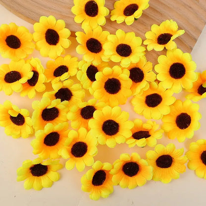 Enfeite Girassol para Festa Junina flores artificiais de girassol com hastes, plantas artificiais