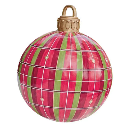 Bola de Natal inflável Genérica de PVC para Áreas Externas, Enfeite Árvore Natal 60cm