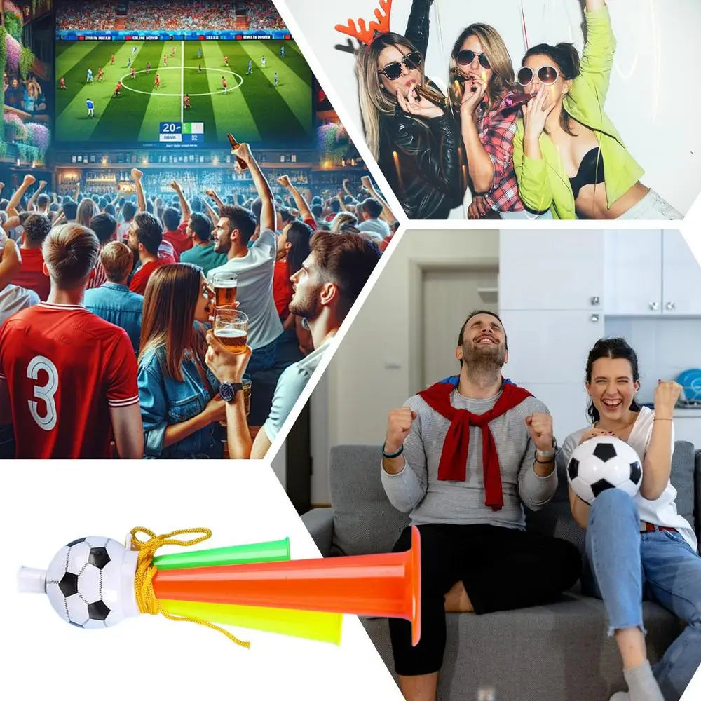 Vuvuzela Copa do Mundo Buzina de futebol Vuvuzela, conjunto de 3 buzinas ar comprimido