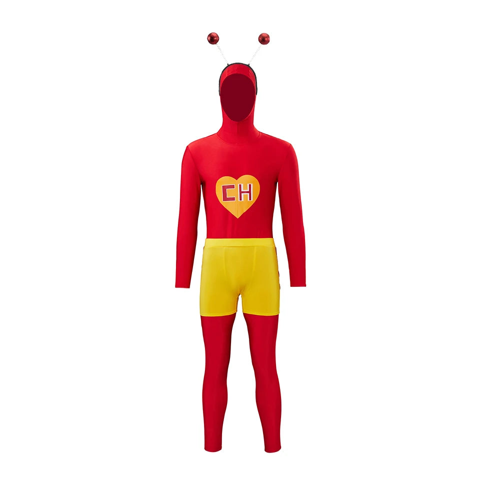 Adultos Chapolin Colorado Traje Camisa Vermelha Calção Shorts Roupa Cosplay Uniforme