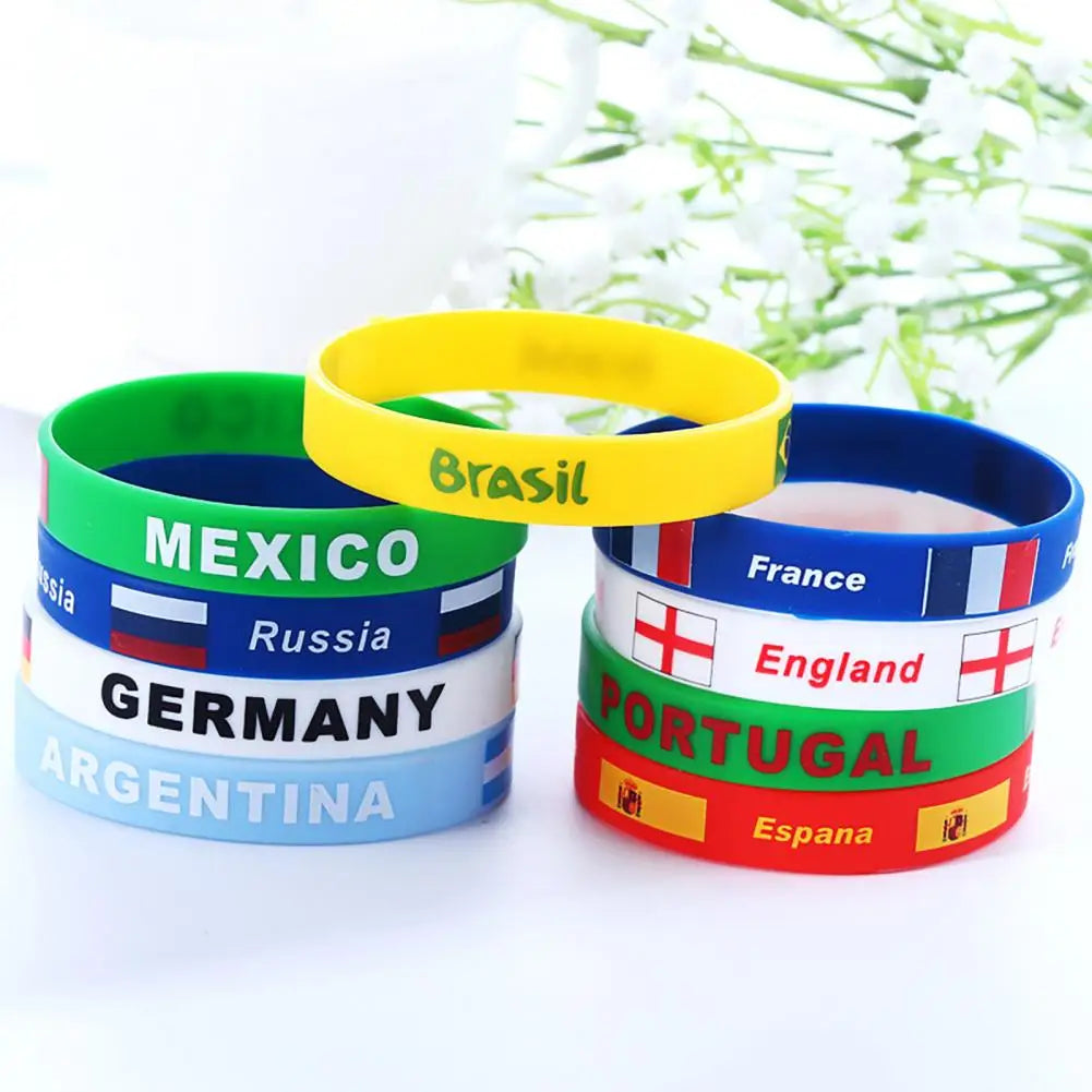 1 peças fãs copo de pulso braçadeiras suprimentos portas favores pulseiras de futebol