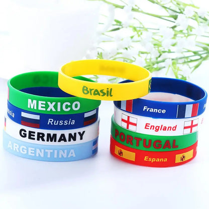 1 peças fãs copo de pulso braçadeiras suprimentos portas favores pulseiras de futebol