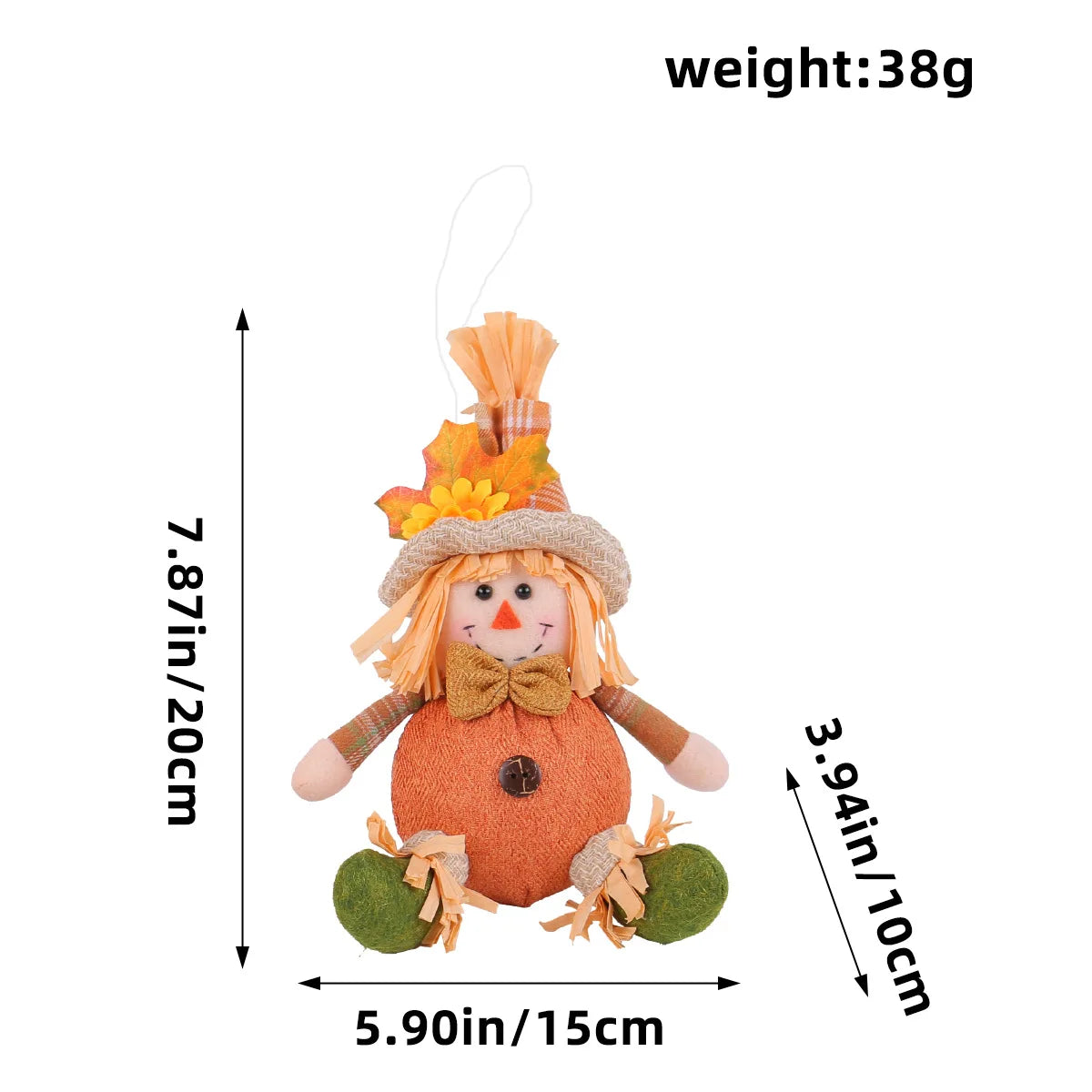 Bonecos Espantalho Gnomo Homem Pé Comprido Espantalho 50cm palha junino decorativo